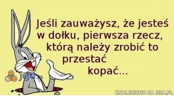 Nie daj się wciągnąć do dołka