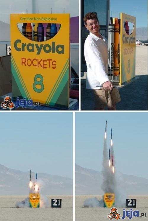 Kredkowe rakiety