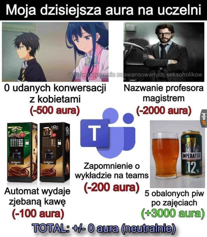 OP w sobotę jest na uczelni