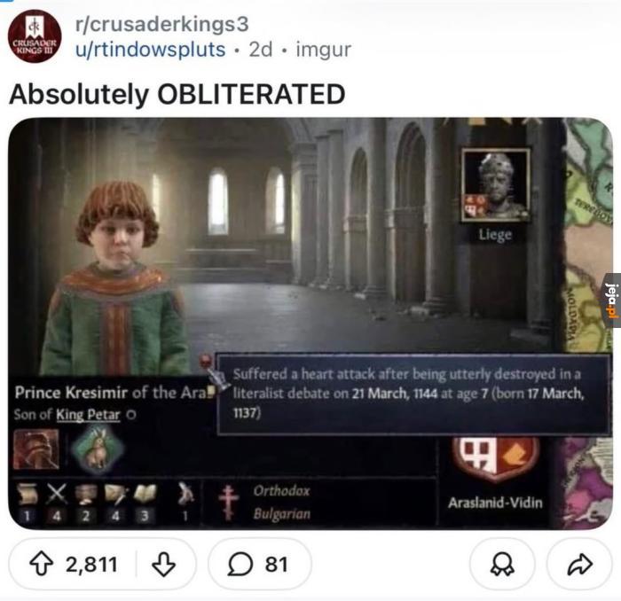 Ah, CK3.
