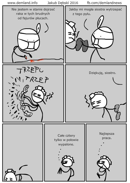 Tylko w połowie wypalone