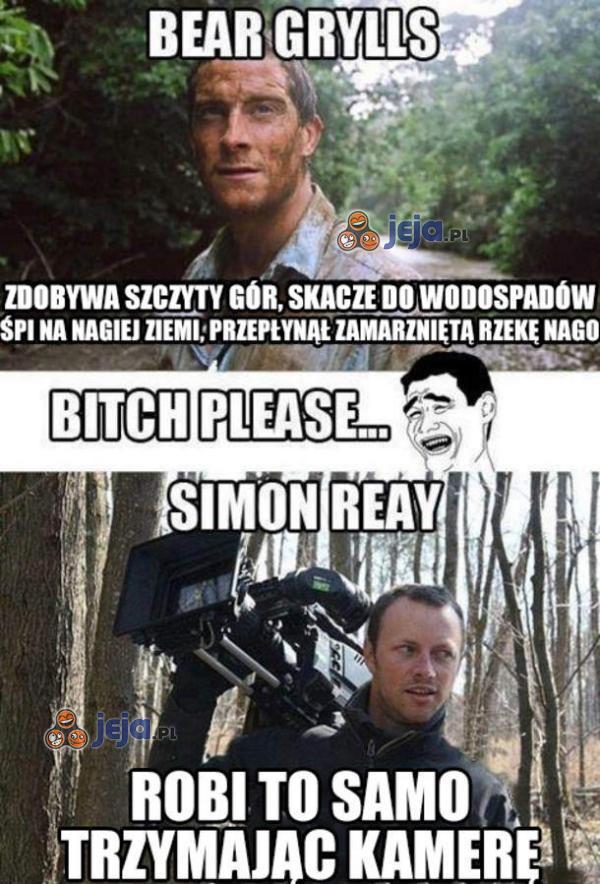 Bear Grylls nie jest jedynym twardzielem