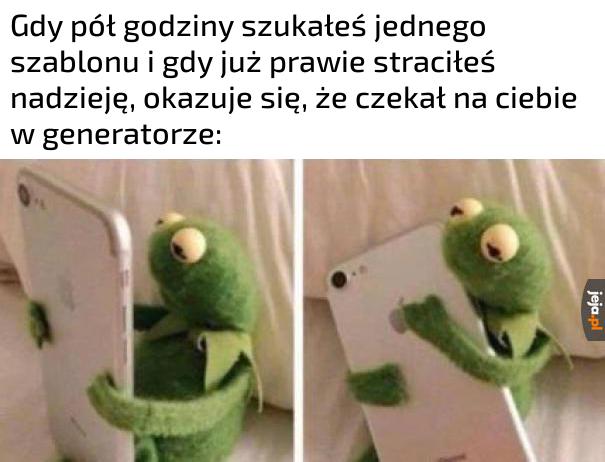 Jeja ma naprawdę zasobny generator szablonów