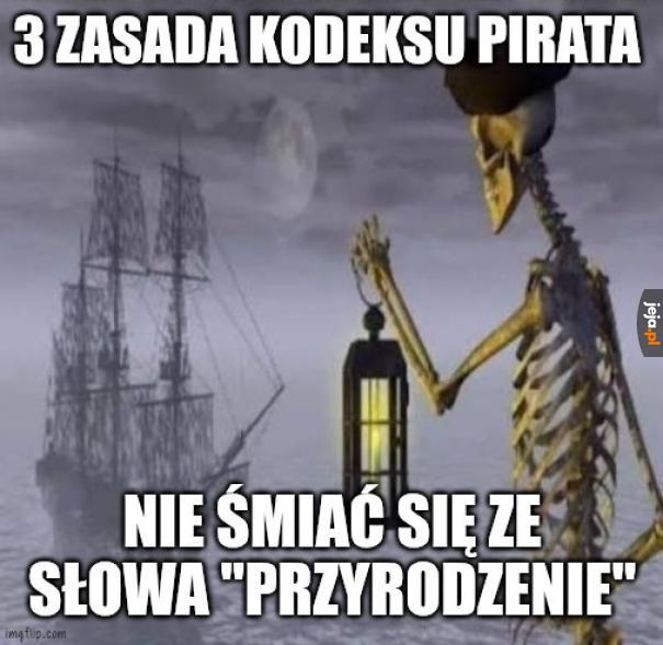 Co jeszcze pirat nie może mówić