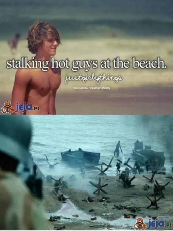 Podchody gorących chłopaków na plaży