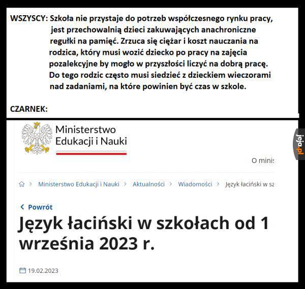 Polska szkoła w końcu wychodzi ze średniowiecza... a nie