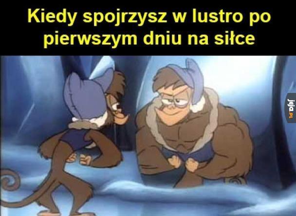 Pierwszy raz na siłce