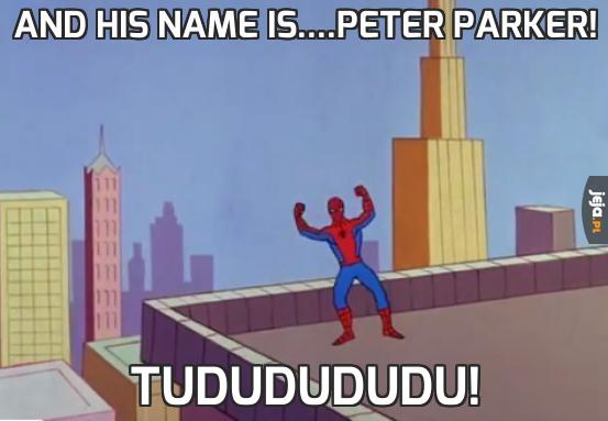 And his name is....Peter Parker!