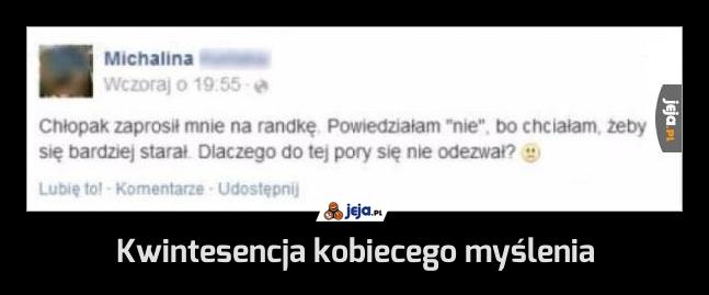 Kwintesencja kobiecego myślenia