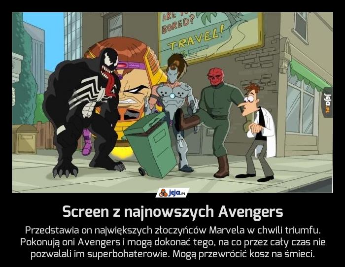 Screen z najnowszych Avengers