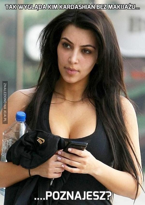 Tak wygląda Kim Kardashian bez makijażu...
