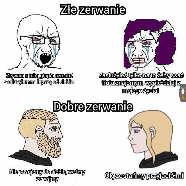 Pamiętajcie, jak zrywać to z zachowaniem godności