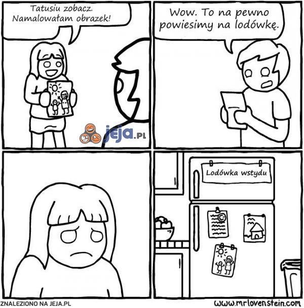 Tylko nie na lodówkę...