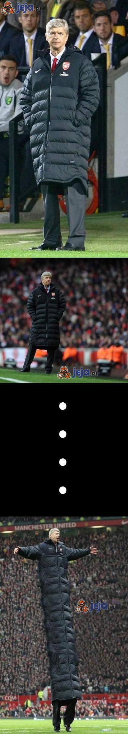 Arsene Wenger i jego kurtka