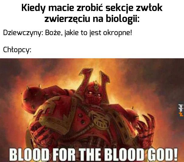 Kiedy macie zrobić sekcje zwłok zwierzęciu na biologii