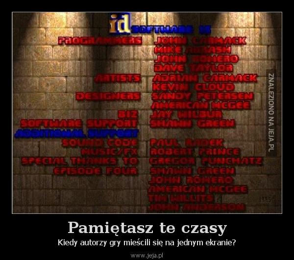 Pamiętasz te czasy