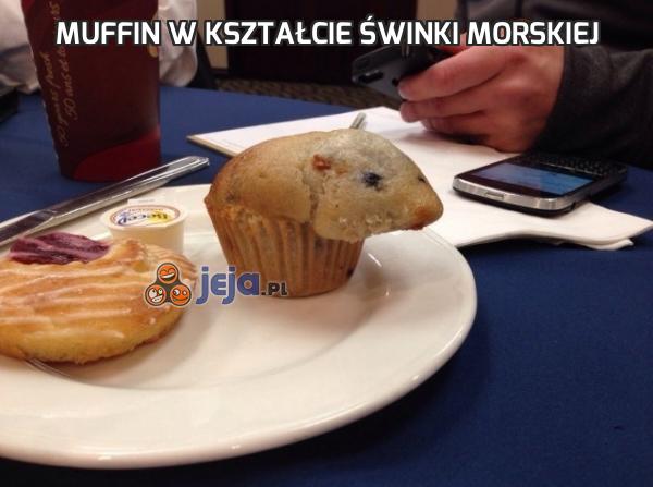 Muffin w kształcie świnki morskiej