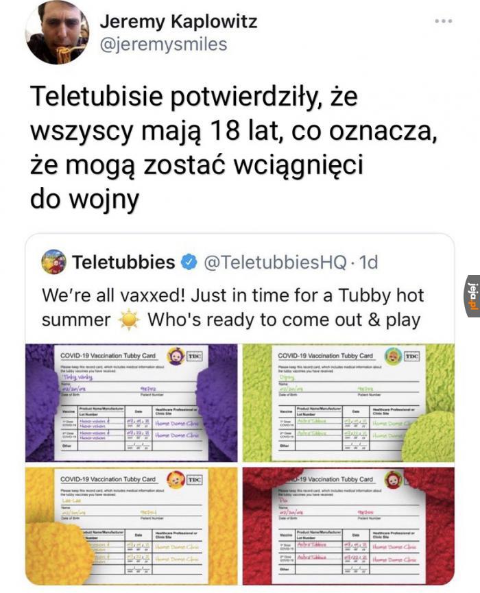 Tinky Winky z Type28 w typowym hełmie Specnazu? Chcę to zobaczyć