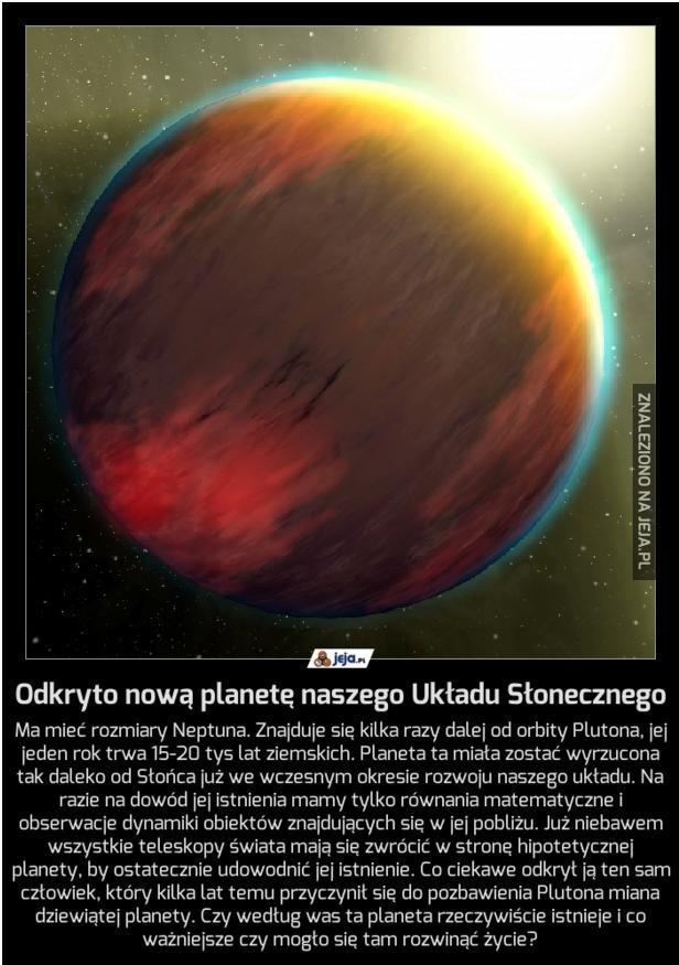 Nowa planeta w Układzie słonecznym?