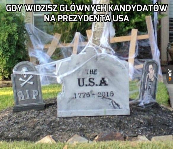 Gdy widzisz głównych kandydatów na prezydenta USA