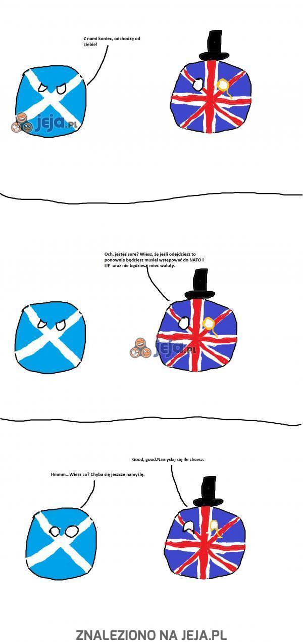 Szkocja chyba jednak zostaje z Wielką Brytanią