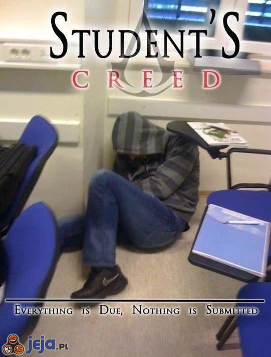 Student's creed