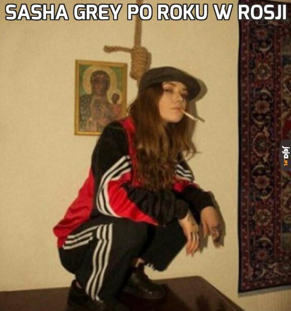 Sasha Grey po roku w Rosji