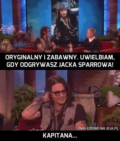 Kapitan Jack Sparrow - zapamiętaj to!