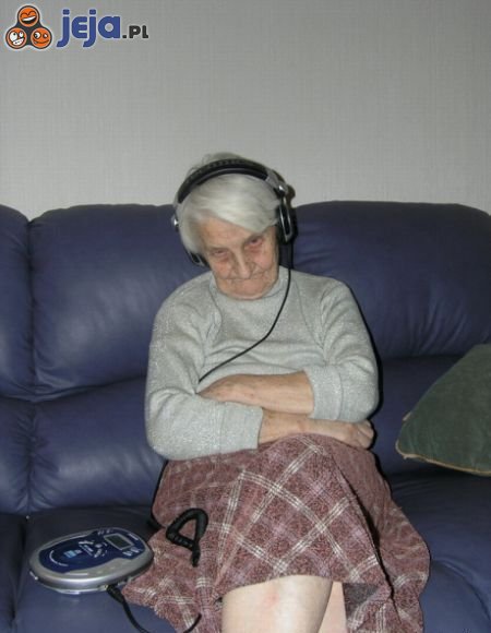 Discman i babcia