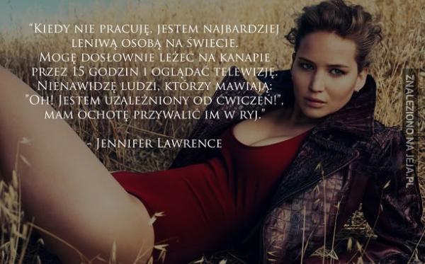 Leniwa Jennifer Lawrence