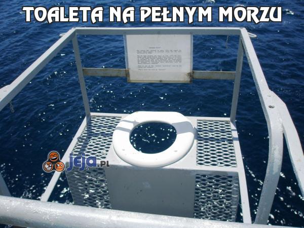 Toaleta na pełnym morzu