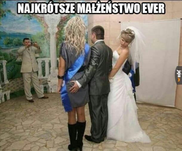 Najkrótsze małżeństwo ever