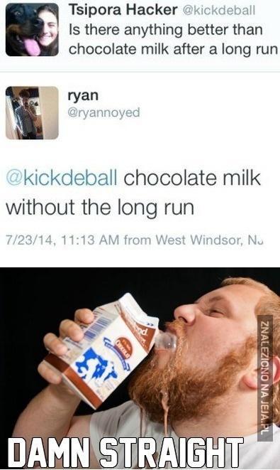 Czekoladowe mleko po bieganiu - jest coś lepszego?