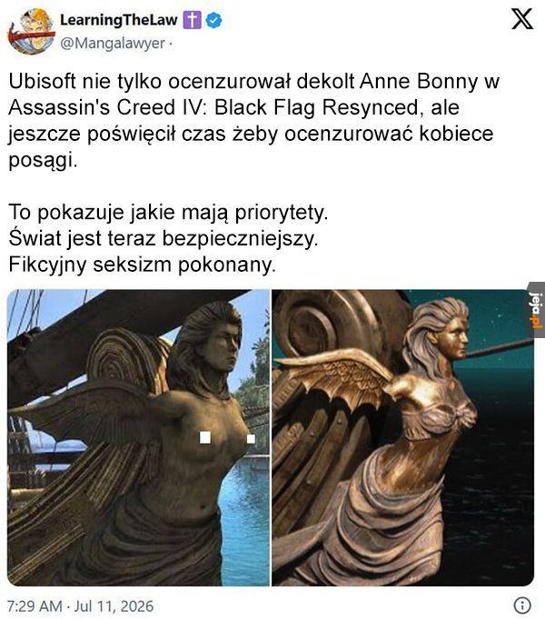 Absolutnie nigdy nie zrozumiem wybiórczości cenzury