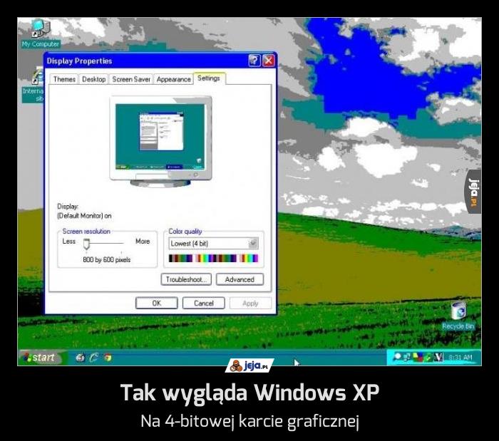 Tak wygląda Windows XP