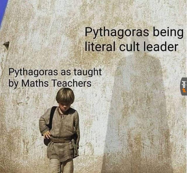 Prawo pitagorasa, słuchaj się co mówi lub spadaj