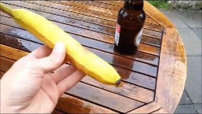 Jak otworzyć piwo bananem