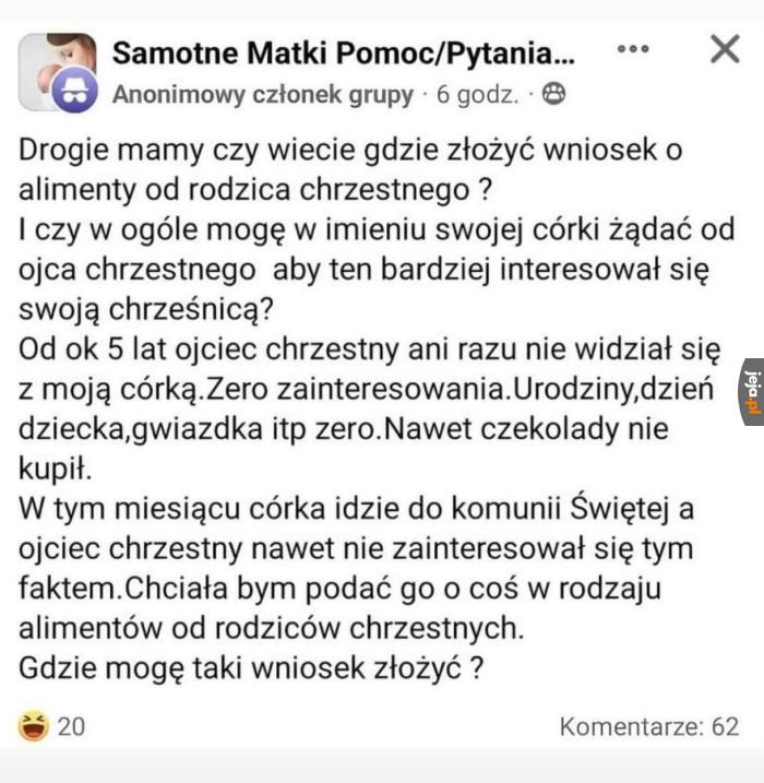Czy jakiś jejowy biskup mógłby się wypowiedzieć