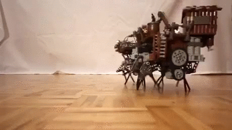 Steampunkowy robot z klocków Lego