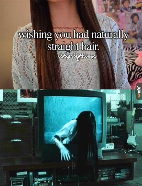 Mieć naturalne proste włosy