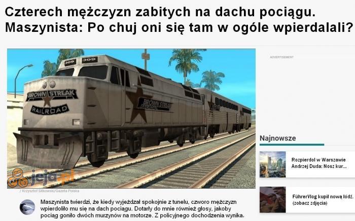 Przepraszamy za opóźnienia w kursowaniu pociągów