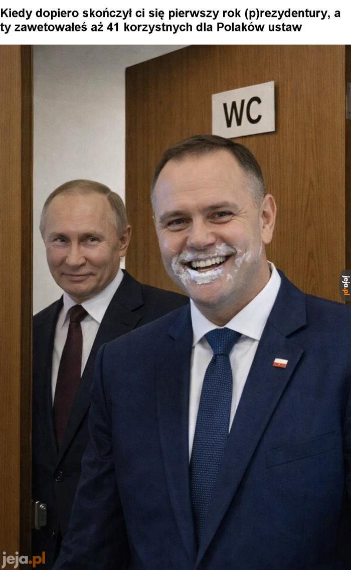 I tak się nam żyje w Polsce z tym idiotą.