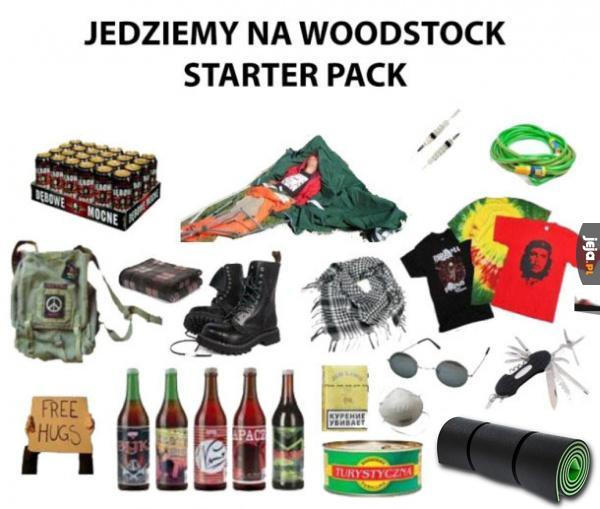 Woodstockowy starter pack