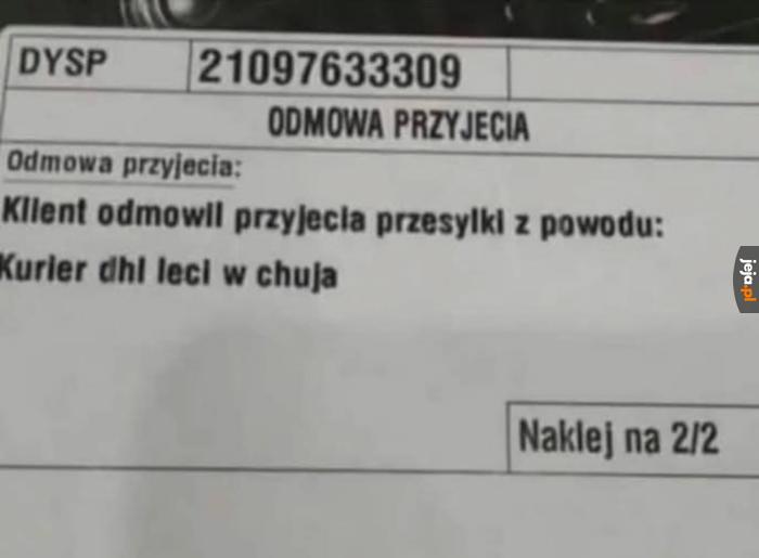 No to nieładnie