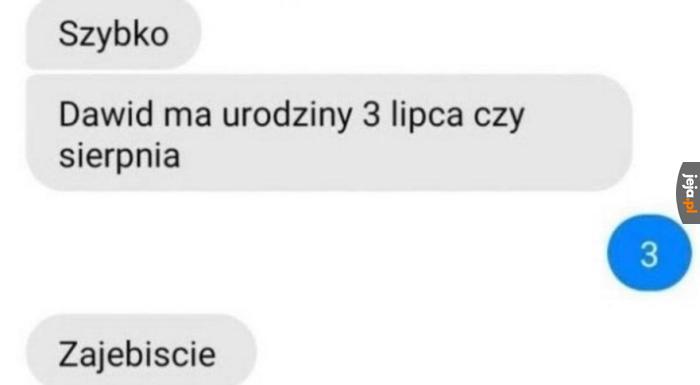 Dzięki za pomoc