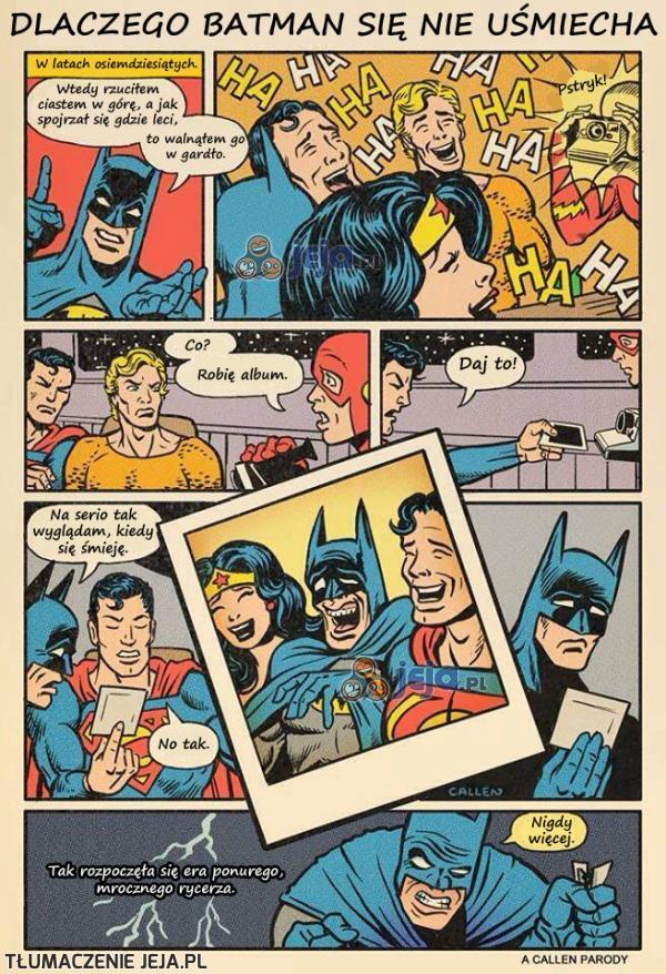 Dlaczego Batman się nie uśmiecha
