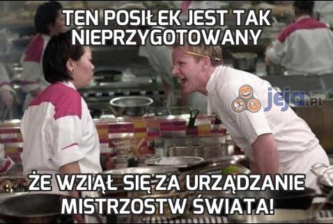 Ten posiłek jest tak nieprzygotowany