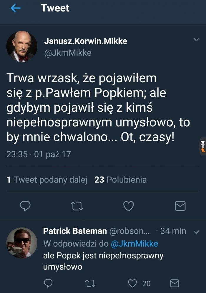 Ten komentarz był kwestią czasu