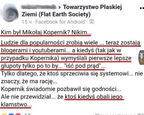 Kopernik się w grobie przewraca