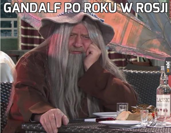 Gandalf po roku w Rosji